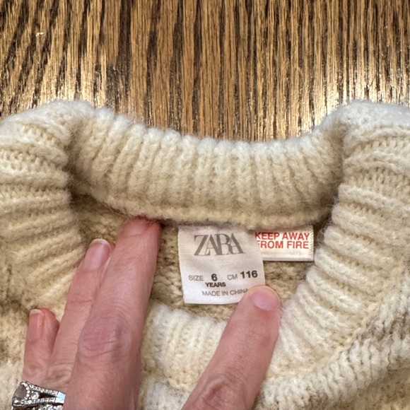 Zara Cream Knit Sweater set - Picture 3 of 10
